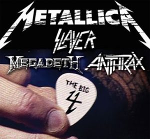 Die "Big Four" Thrash Metal Bands - Metallica, Slayer, Anthrax, Megadeth