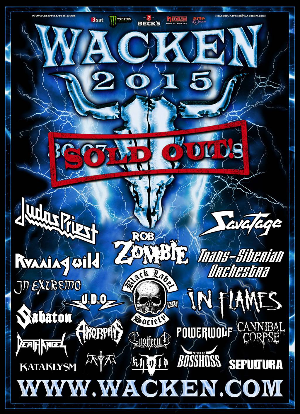 Wacken Open Air W:O:A 2015 - Schlammschlacht auf dem Holy Ground