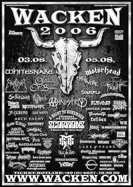 Wacken Open Air W:O:A 2006 und "Metal Battle" 27.01.2006 und WarmUp Party