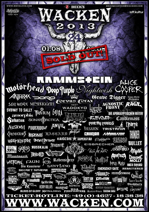 Rain or Shine - 24 Jahre Wacken Open Air - W:O:A 2013