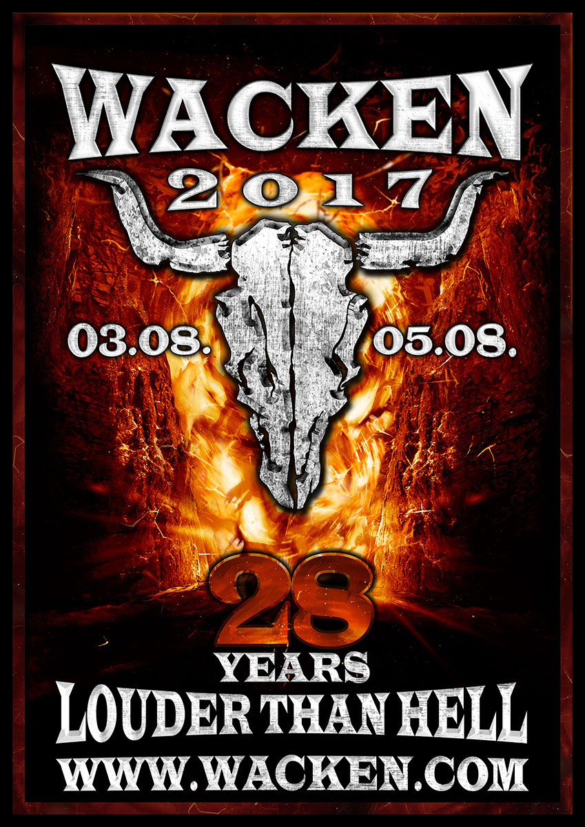 Wacken Open Air W:O:A 2017 - 28 Years „Faster Harder Louder“