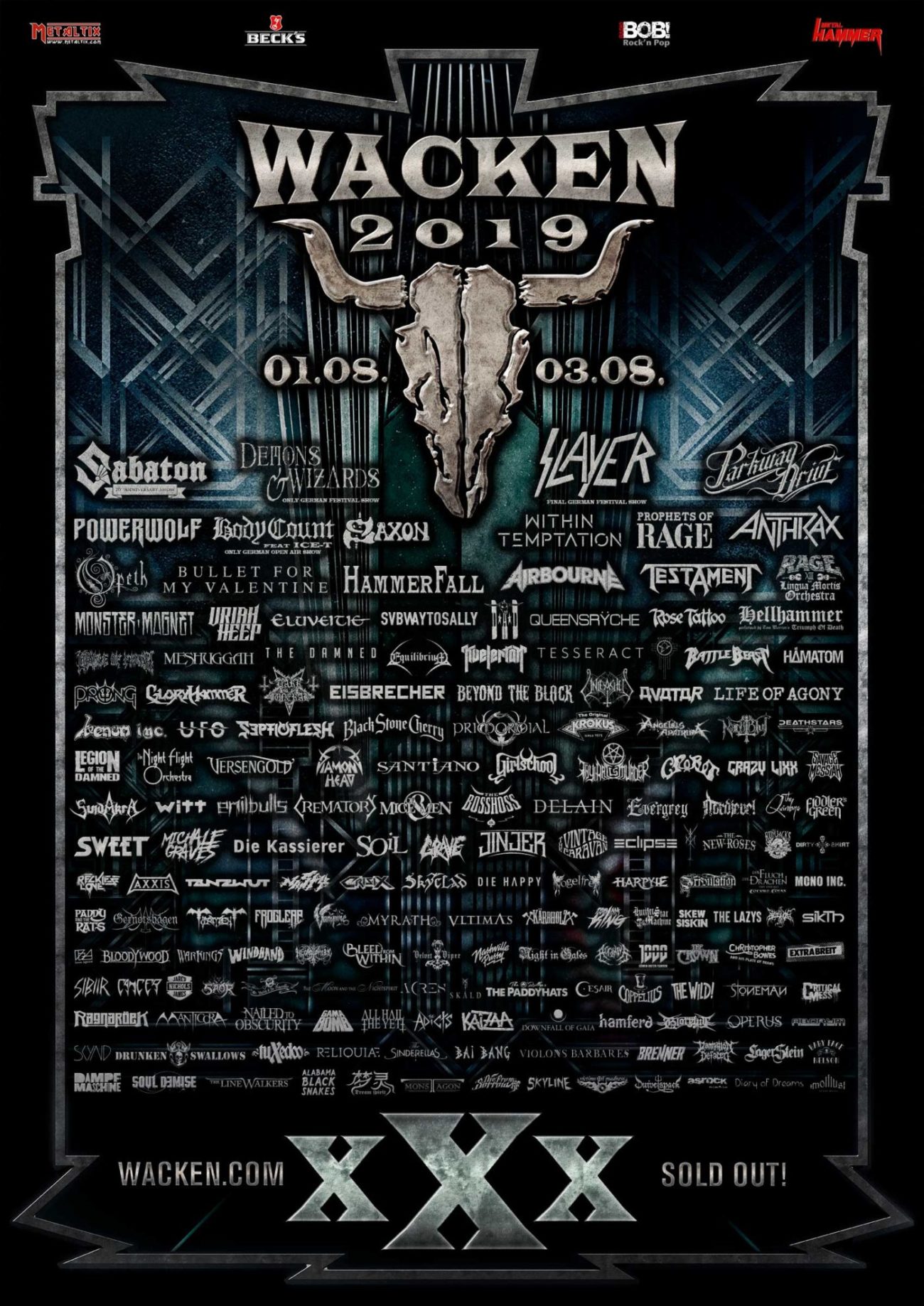 Wacken Open Air W:O:A 2019 - das Kultfestival geht im August in die 30. Ausgabe