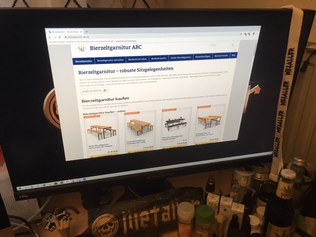 Bierbankauflagen bzw. Hussenauflagen