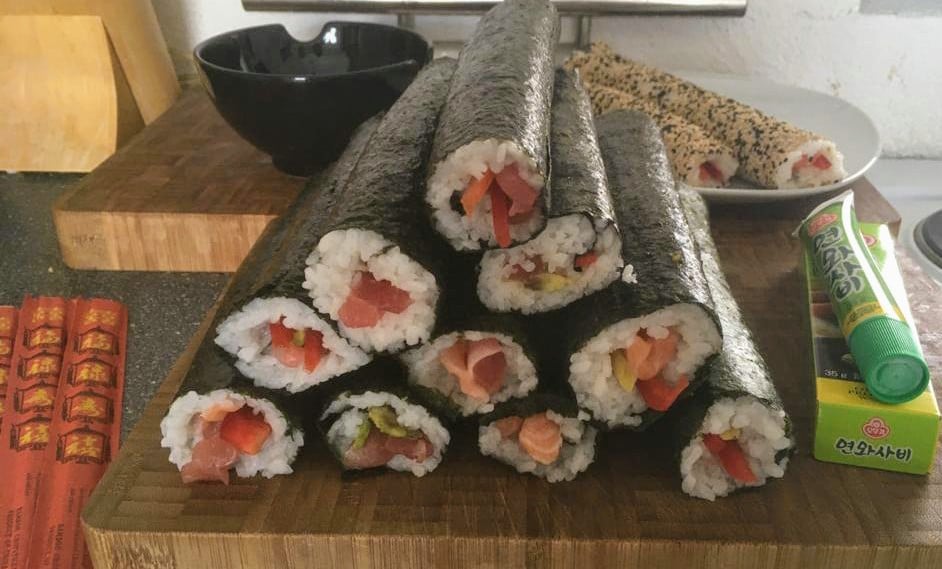 Sushi mit ihren unterschiedlichen Variationen