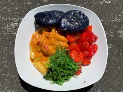 Buntes Grillen - Teller mit ...