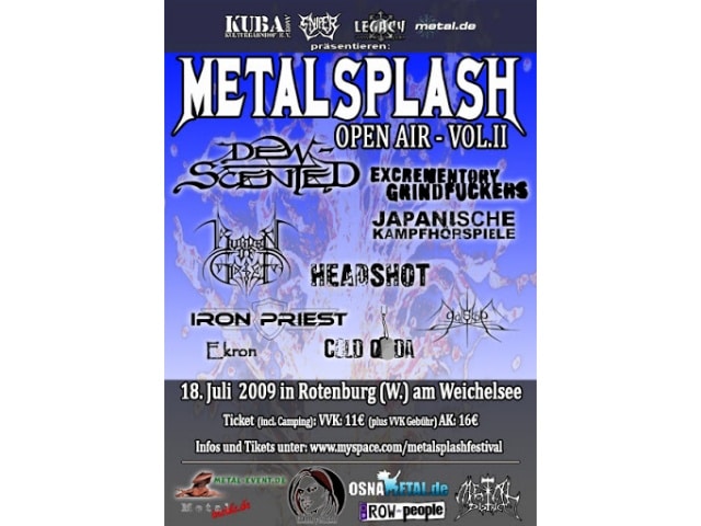 Metalsplash Open Air 2009 - Stagediving und Kunstblut