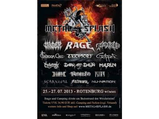 Metal Splash Open Air 2013 - super Atmosphäre und Abkühlung im See