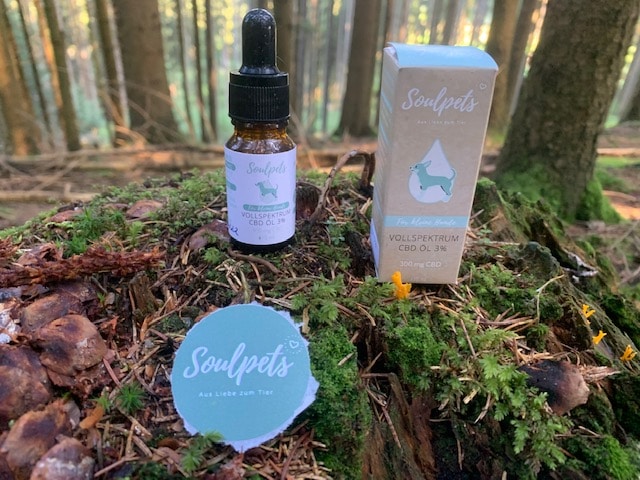 Soulpets CBD Öl Vollspektrum 3% für kleine Hunde