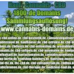 Sammlungsauflösung: Hanf-, Cannabis-, CBD- Domain-Pakete zum Sonderpreis!