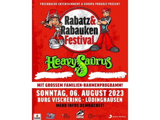 Rabatz & Rabauken Festival am 06.08.23 auf Burg Vischering