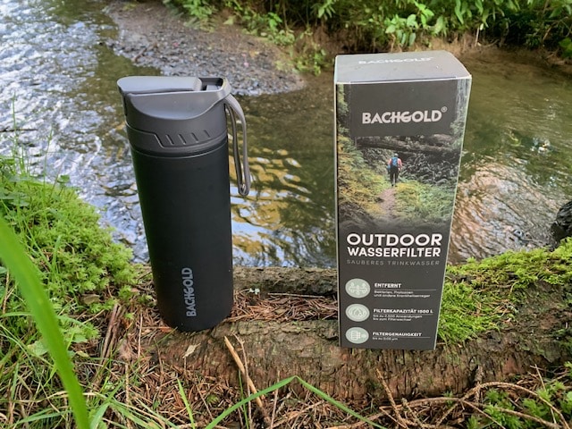 Wasserfilter Flasche von Bachgold
