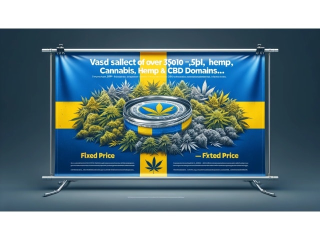 Försäljning: Största tyska (.de) cannabis-, hampa-, CBD-domänportföljen