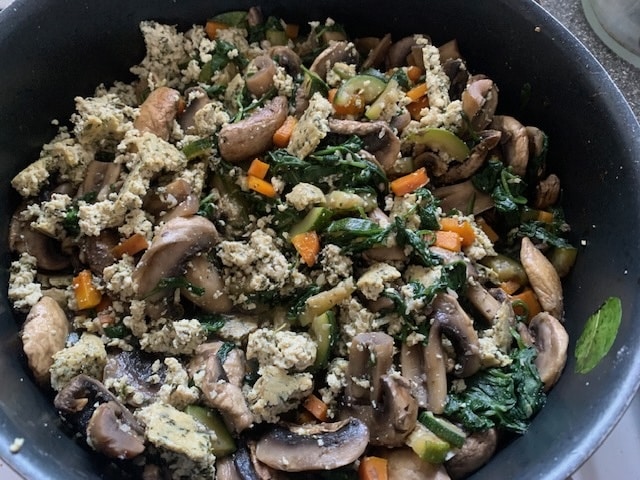 Spinat-Tofu-Lasagne mit cremiger Béchamelsauce