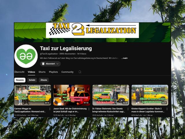 Der YouTube-Kanal "Taxi zur Legalisierung"