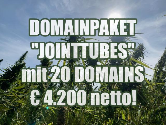 Domainpaket "Jointtubes" (20 Domains) für €4.200,00 zu verkaufen