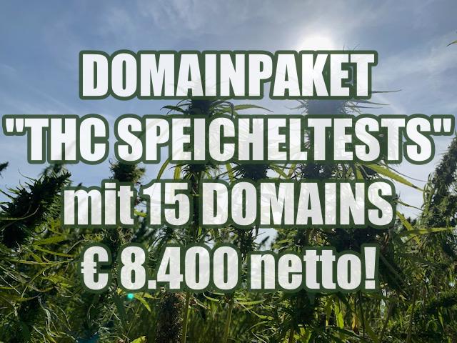 Domainpaket "Cannabis (THC) SPEICHELTESTS" (15 Domains) für €8.400,00 zu verkaufen