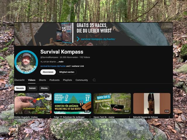 Youtube Outdoor-Podcast von Survival Kompass (Fabian und Martin)