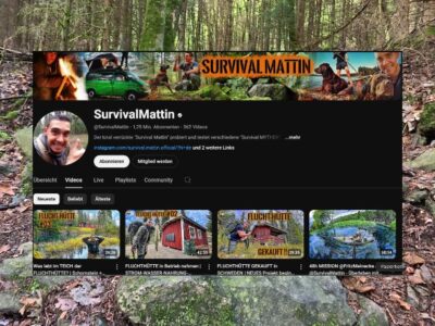 Survival-Abenteuer auf YouTube: Der ungewöhnliche Kanal von SurvivalMattin