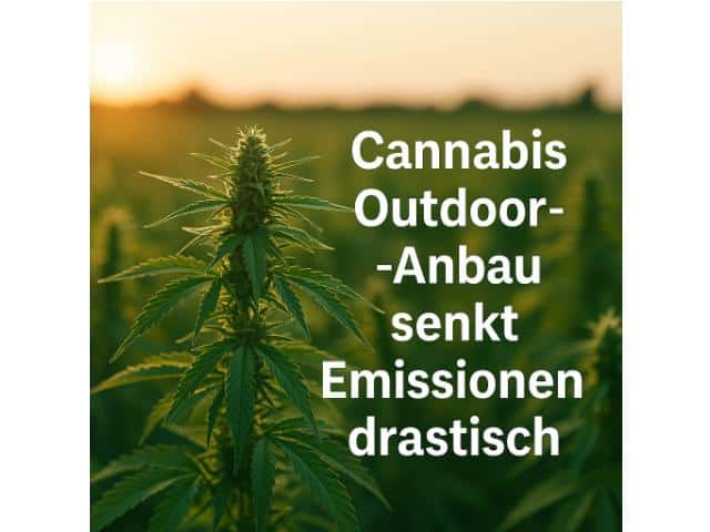 Cannabis Outdoor-Anbau senkt Emissionen drastisch