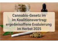 Cannabis-Gesetz im Koalitionsvertrag: ergebnisoffene Evaluierung im Herbst 2025