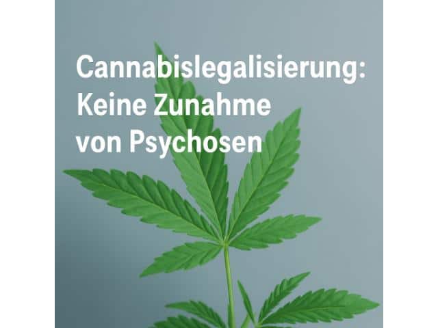 Cannabislegalisierung: keine Zunahme von Psychosen!