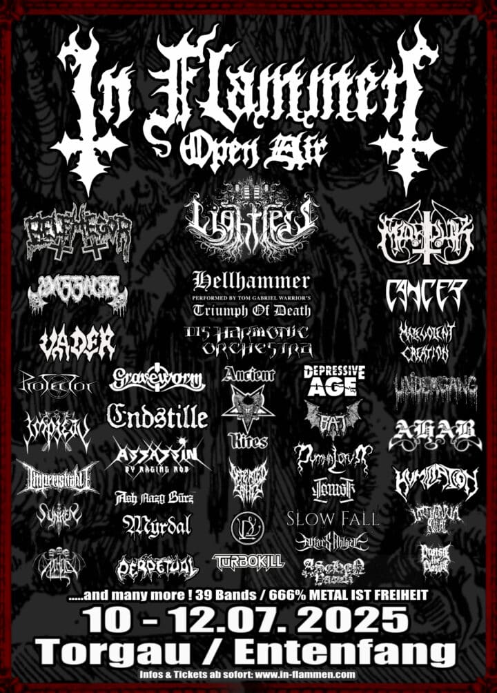 IN FLAMMEN Open Air 2025 - Deutschlands Hellish Gartenparty