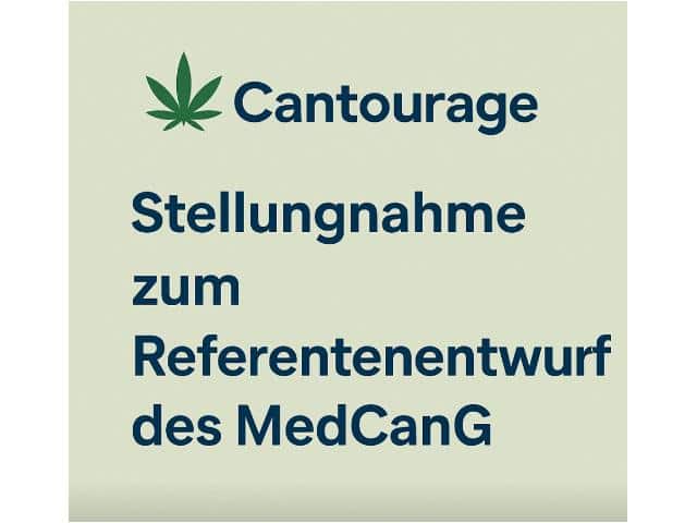 Cantourage: Stellungnahme zum Referentenentwurf des Medizinal-Cannabisgesetzes