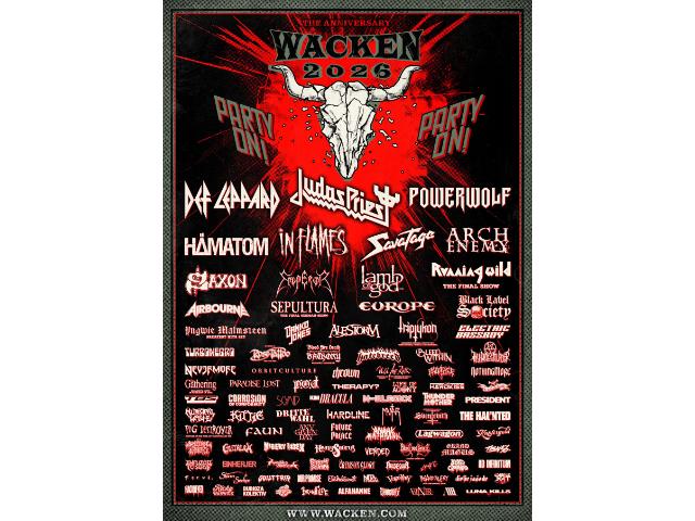 Wacken Open Air 2026 – 55 neue Bands für die Jubiläumsausgabe