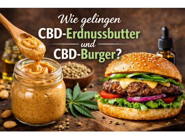 Wie gelingen CBD-Erdnussbutter und CBD-Burger?