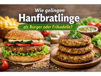Wie gelingen Hanfbratlinge als Burger oder Frikadelle?