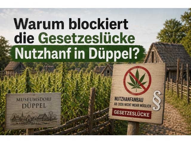 Warum blockiert die Gesetzeslücke Nutzhanf in Düppel?
