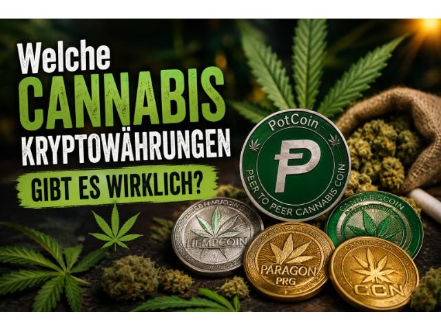 Welche Cannabis Kryptowährungen gibt es wirklich?