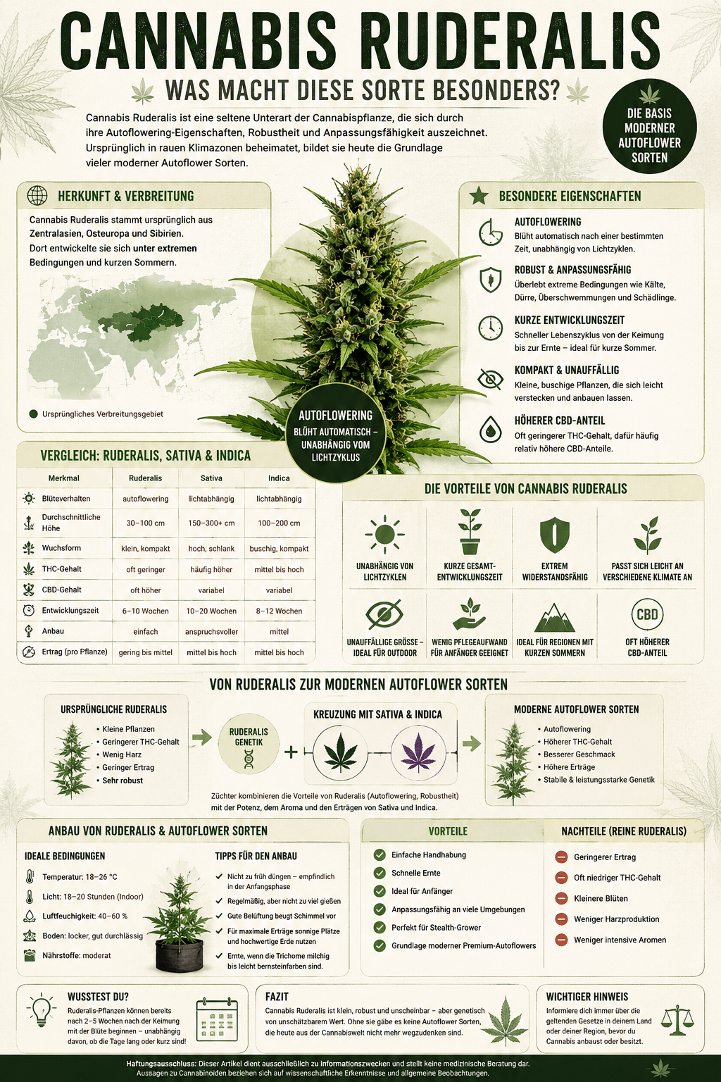 Cannabis Ruderalis: Was macht diese Sorte besonders?
