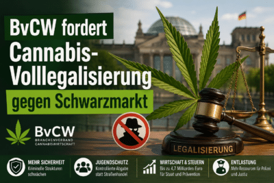 BvCW fordert Cannabis-Volllegalisierung gegen Schwarzmarkt