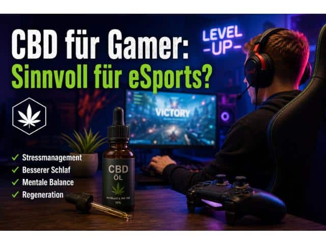 CBD für Gamer: Sinnvoll für eSports?