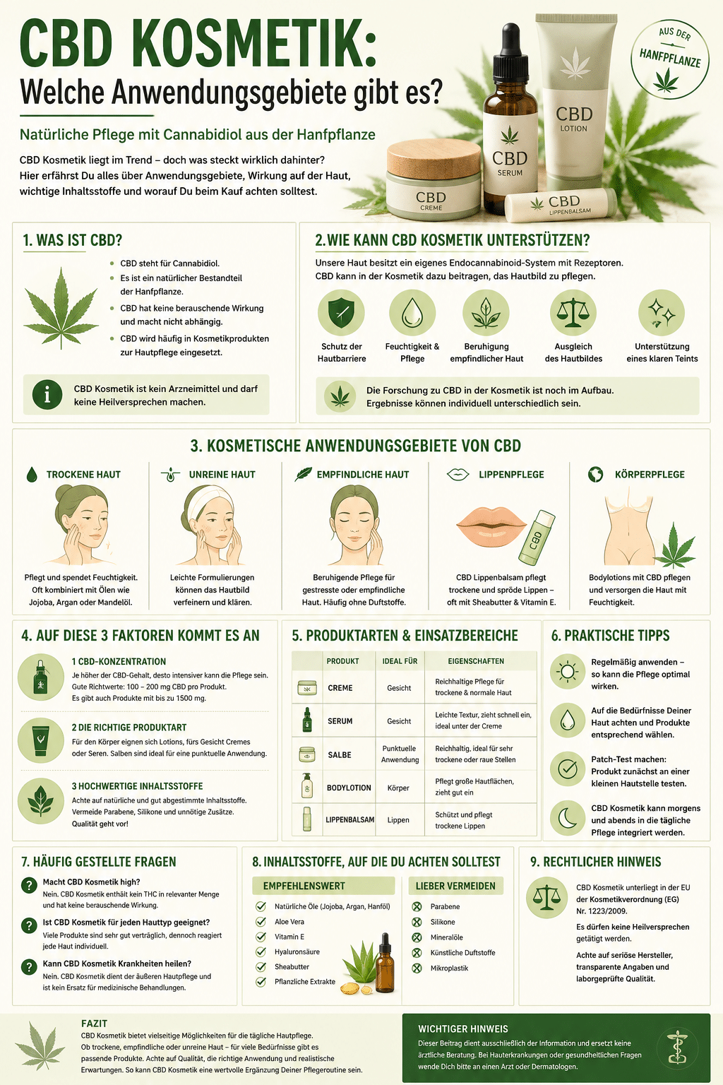 CBD Kosmetik: Welche Anwendungsgebiete gibt es?