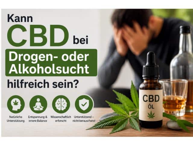 Kann CBD bei Drogen- oder Alkoholsucht hilfreich sein?