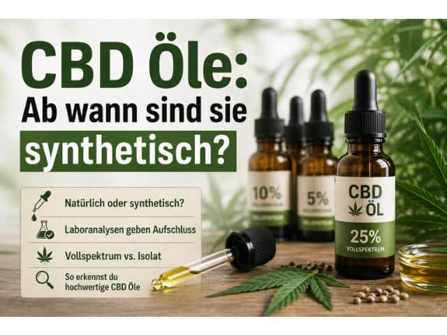 CBD Öle: Ab wann sind sie synthetisch?