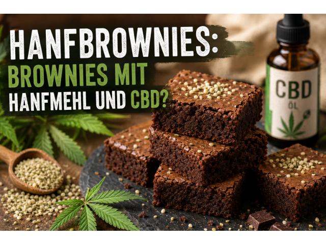 Hanfbrownies: Brownies mit Hanfmehl und CBD?