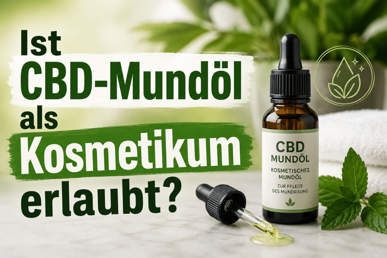 Ist CBD-Mundöl als Kosmetikum erlaubt?