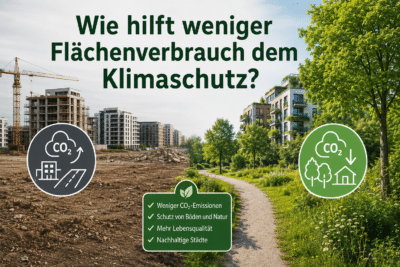 Wie hilft weniger Flächenverbrauch dem Klimaschutz?