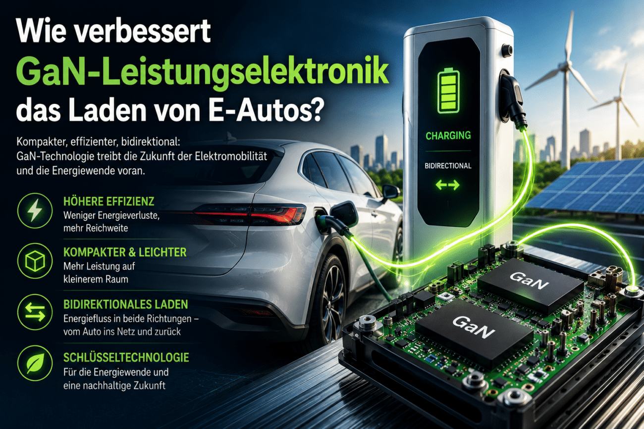 Wie verbessert GaN-Leistungselektronik das Laden von E-Autos?