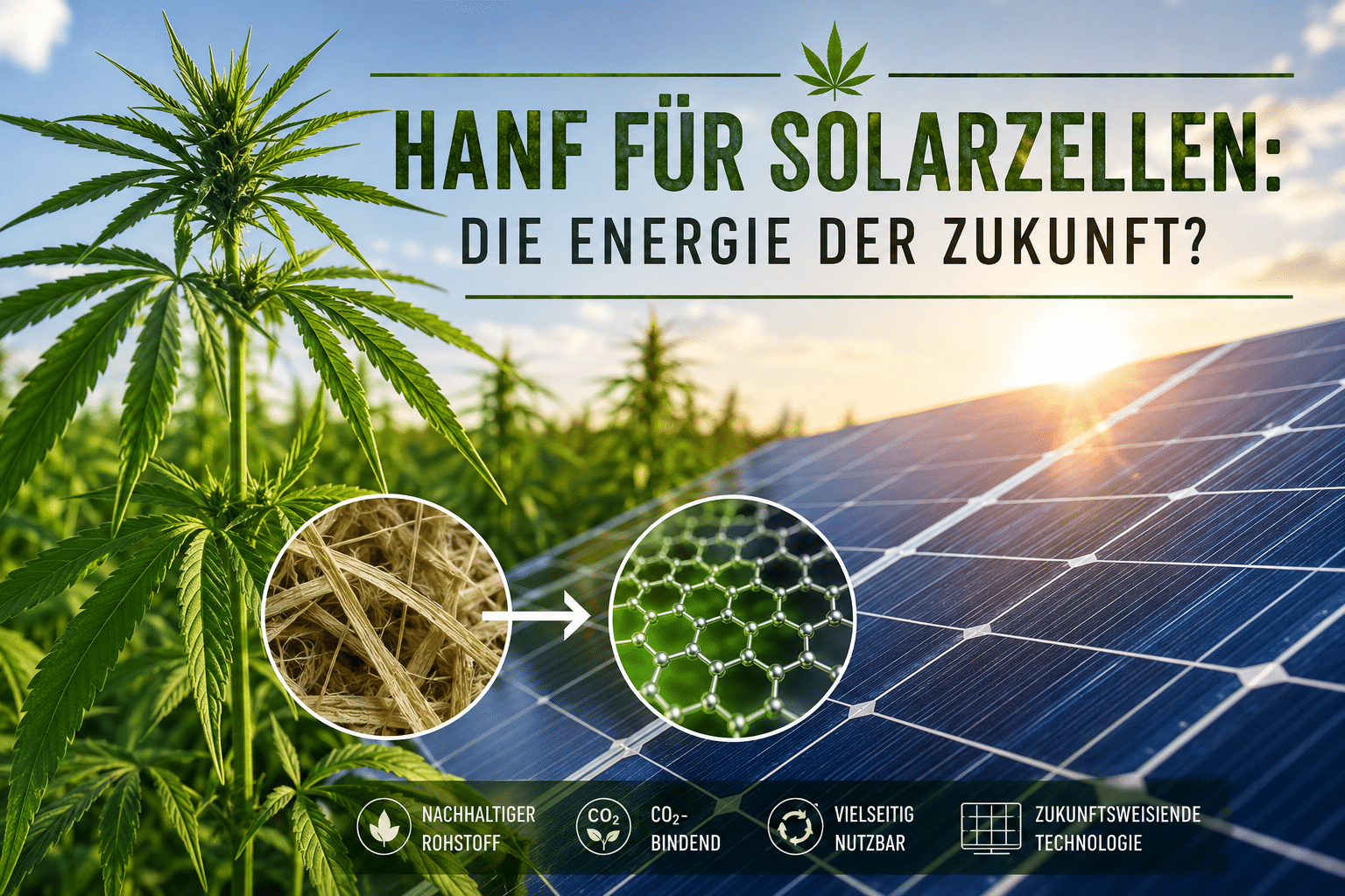 Hanf für Solarzellen: Die Energie der Zukunft?