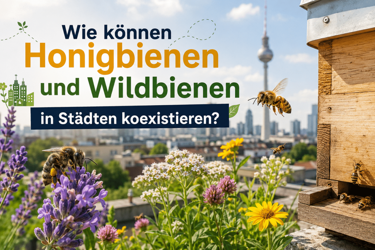 Wie können Honigbienen und Wildbienen in Städten koexistieren?