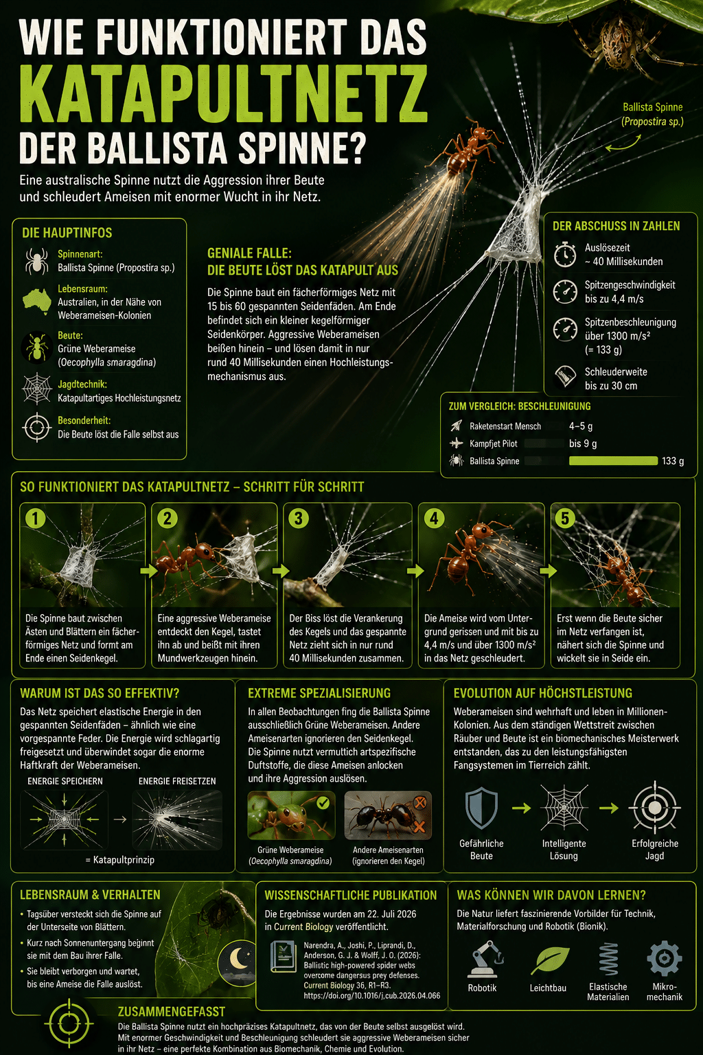 Wie funktioniert das Katapultnetz der Ballista Spinne?