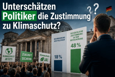Unterschätzen Politiker die Zustimmung zu Klimaschutz?