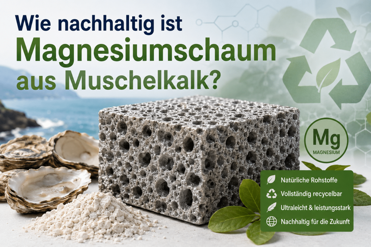Wie nachhaltig ist Magnesiumschaum aus Muschelkalk?