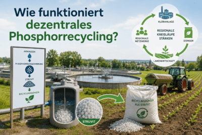 Wie funktioniert dezentrales Phosphorrecycling?