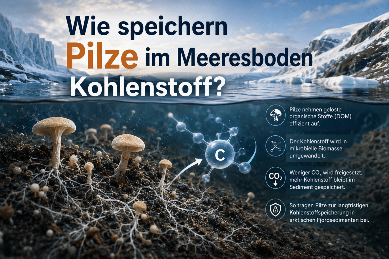 Wie speichern Pilze im Meeresboden Kohlenstoff?