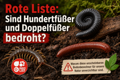 Rote Liste: Sind Hundertfüßer und Doppelfüßer bedroht?